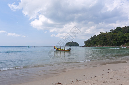 上岸船只运输海岸照片旅行地平线旅游森林背景图片