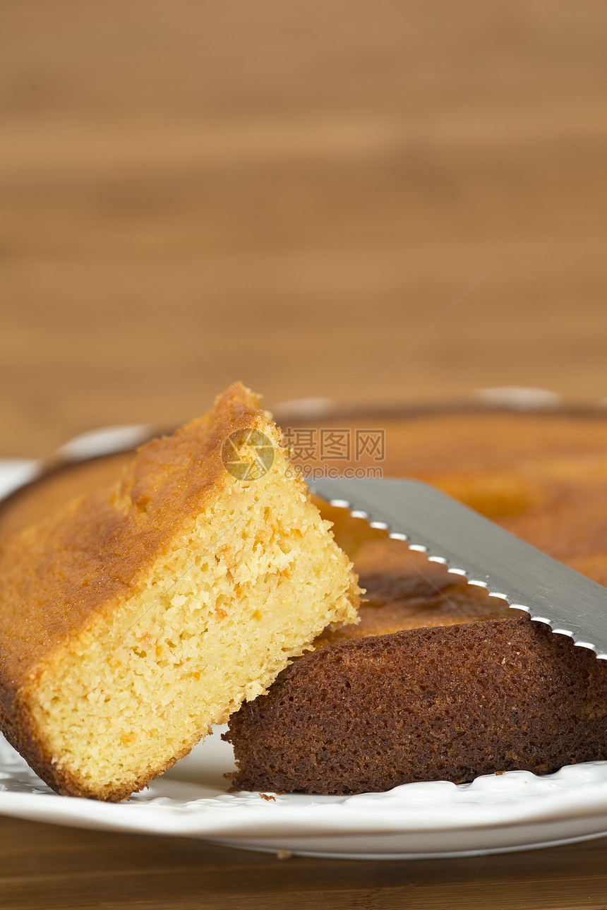 自自做的蛋糕鞋垫甜点烹饪诱惑牛奶橙子食物盘子早餐浓汤图片