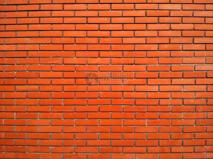 红砖墙背景建筑接缝石头水泥黏土装饰正方形石膏墙纸石工图片