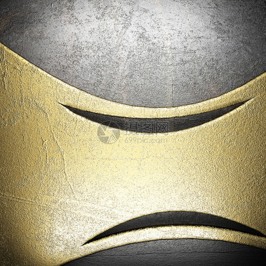 金金背景反射奢华控制板颗粒状空白金属金子牌匾抛光活力图片