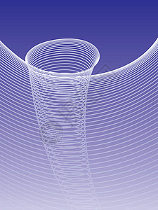 龙卷风速度天气蓝色线条插图白色飓风背景图片