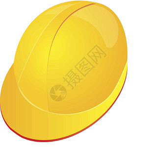 硬帽子头盔 矿工头盔黄色工作联盟工业安全白色劳动者危险便利衣领红色背景图片
