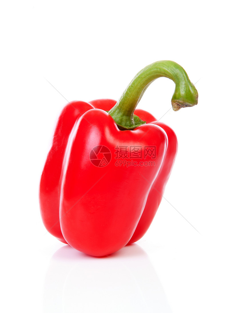 一个红辣椒蔬菜红色食物胡椒图片