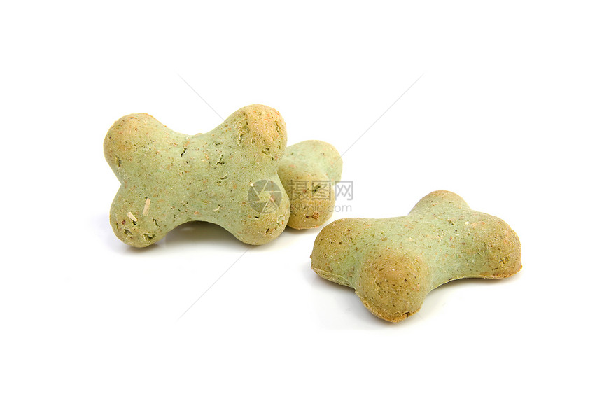 绿狗饼干绿色小狗小吃动物诡计骨头宠物训练报酬零食图片