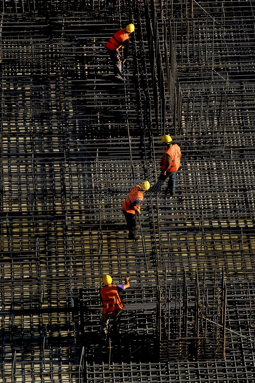 建筑工人和建筑结构工匠男性头盔金属建设者工作工业生产房子劳动图片