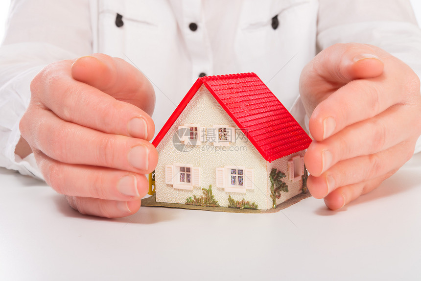 小小屋代理人家庭房子展示窗户销售投资住宅保险财产图片
