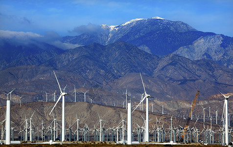 加州棕榈泉California雪山旅行活力电机能源沙漠涡轮机风景环境山脉背景图片