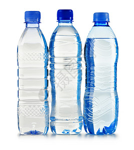 白上隔离的可塑矿泉水瓶塑料矿物瓶子产品蓝色风险团体双酚购物口渴背景图片