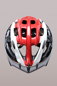 山顶头盔安全塑料运动帽子自行车红色山地头饰泡沫背景图片