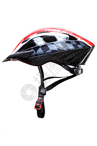 山顶头盔头饰泡沫安全帽子运动红色山地塑料自行车背景图片
