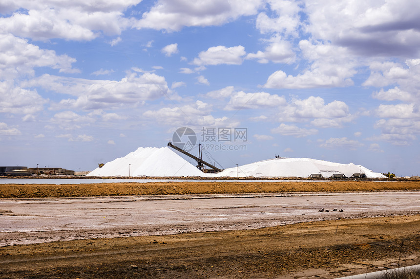 澳大利亚赫德兰港的盐图片