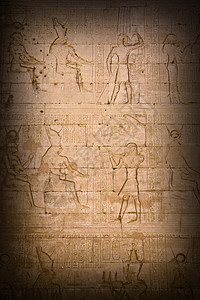 影子中的古代象形体背景图片