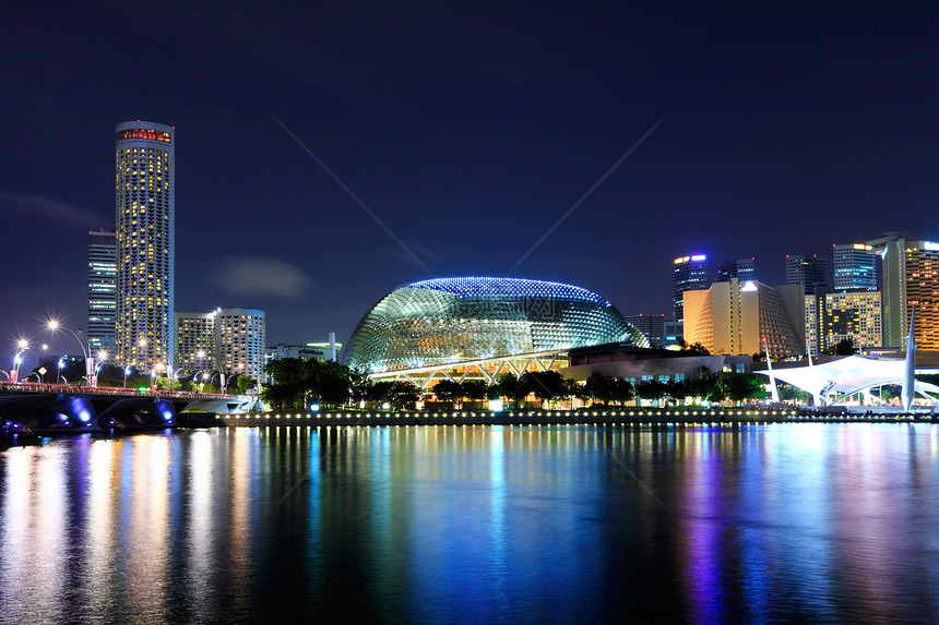 新加坡天线夜城市天际文化国家街道景观旅游歌剧传单酒店图片