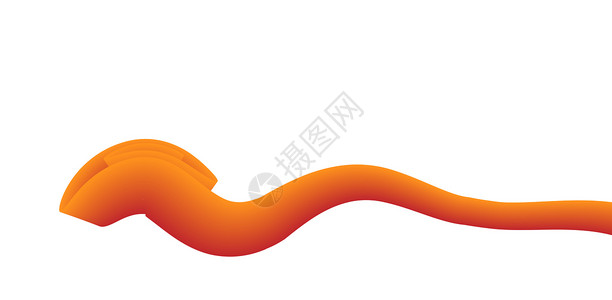 抽象升空插图小册子公司运动装饰风格海浪网络橙子曲线背景图片