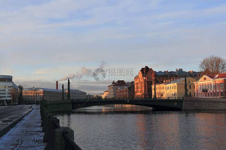 圣克特彼得堡的河流和桥梁嵌合体古董旅行石头花岗岩建筑学街道文化城市雕塑图片