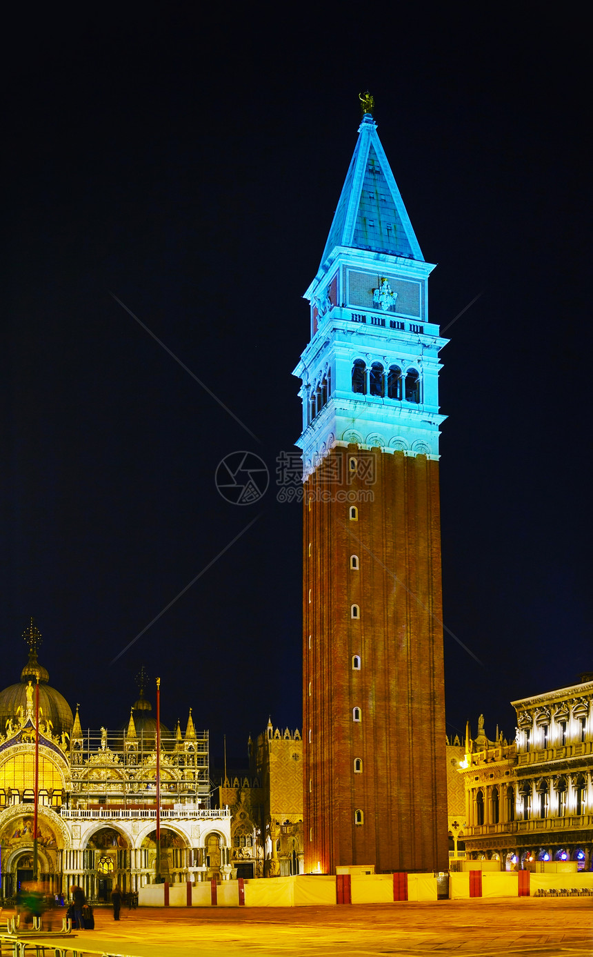 意大利威尼斯圣马尔科广场景观城市教会旅行建筑学地标大教堂图片