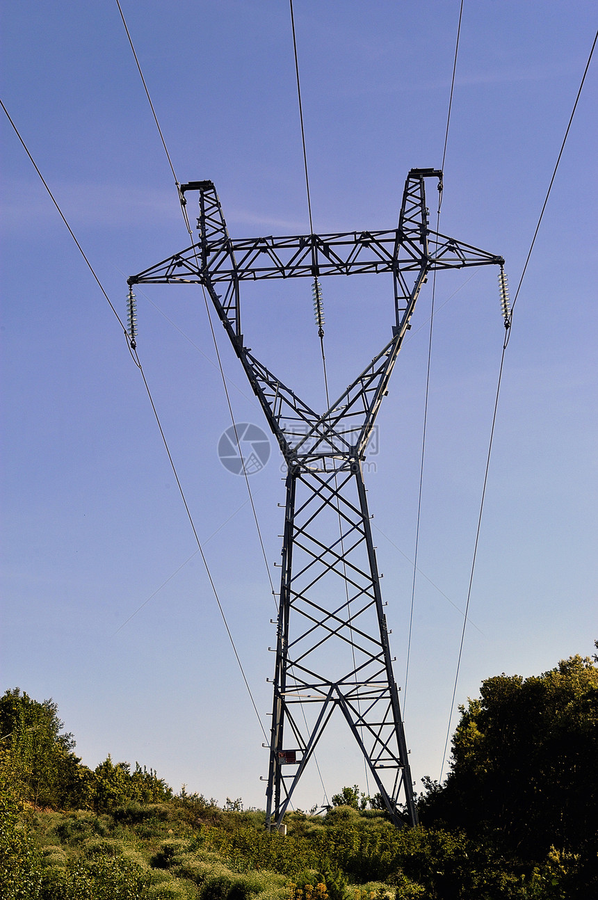 高压线环境力量传播发电机工程金属电缆精力高架活力图片