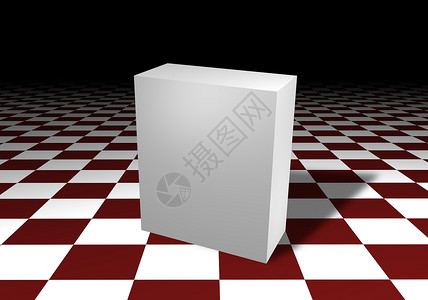 产品地面盒子白色红色长方形插图背景图片