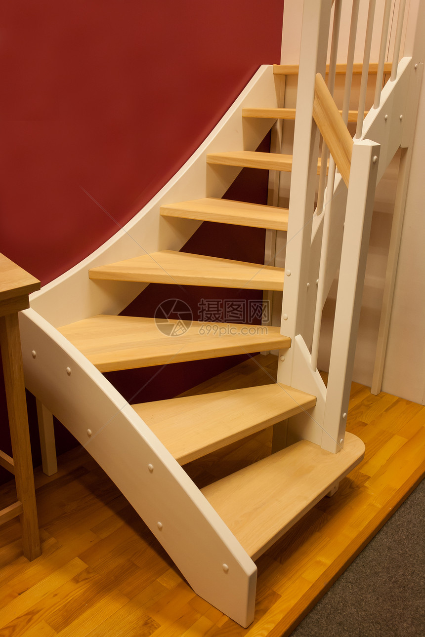 高级木制楼梯奢华大厅建筑学橡木风格木材松树扶手住宅栏杆图片