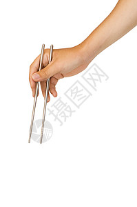 手握单杆单手握筷子刀具小路食物用具面条厨房美食剪纸文化剪裁背景