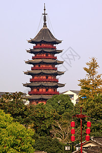 可追溯到宋朝中国塔地标宝塔建筑寺庙文化王朝旅行灯笼建筑学历史背景图片