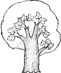 卡通映像绿色植物群植物树干木头卡通片红色树林黄色植被背景图片