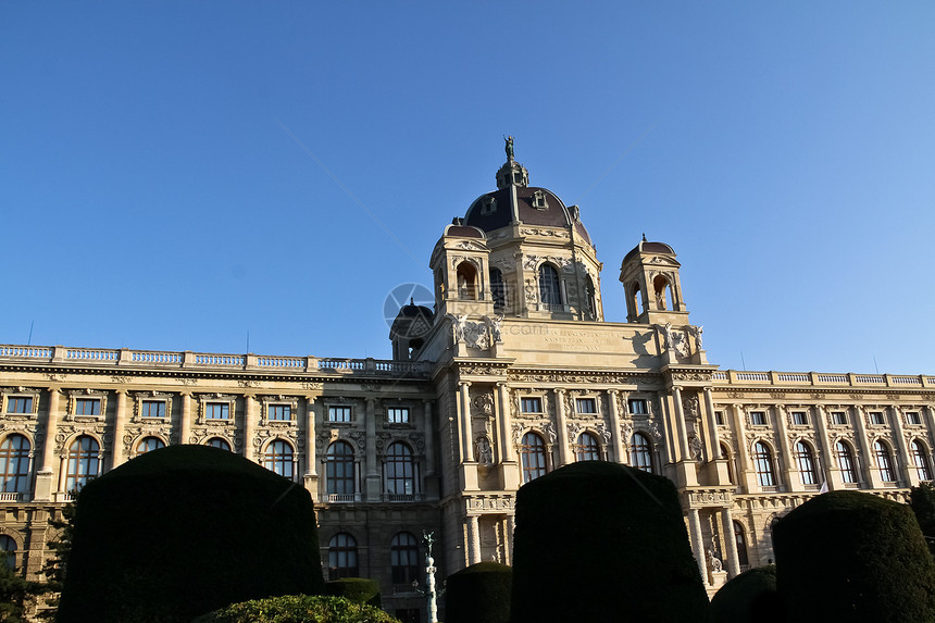 维也纳自然历史博物馆维也纳科学旅行城市吸引力博物馆艺术纪念碑晴天建筑天空图片