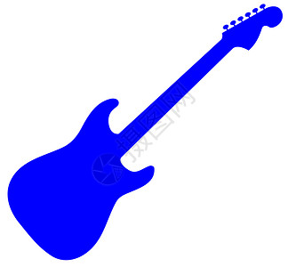 电气吉他灰色艺术蓝色插图收藏音乐阴影背景图片