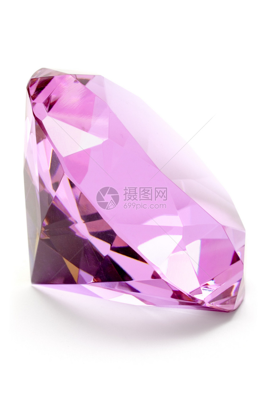 珍贵宝石石头首饰奢华财富配件钻石配饰玻璃紫色宏观图片
