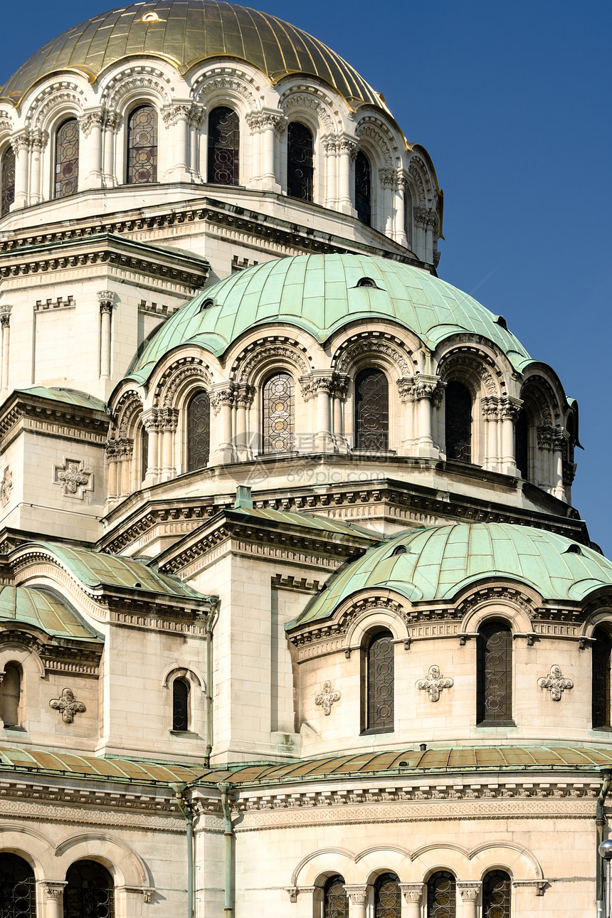 亚历山大·内夫斯基大教堂索菲亚布的垂直概观图片