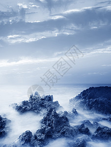 A 使用海中海洋的天堂光线闪电环境气氛海啸云景海浪科学风暴危险高清图片素材