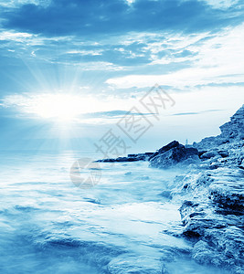 克里米亚海的海云景危险力量灾难天堂光线环境宇宙海啸戏剧性大自然的力量高清图片素材