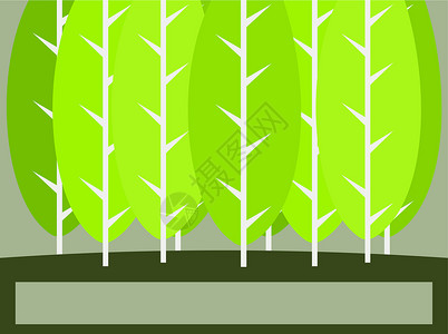 树背景插图环境绿色植物生态背景图片