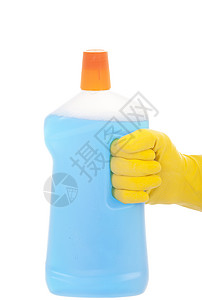 打扫窗户工作手套家务家政清洁剂保洁家庭卫生喷雾背景图片