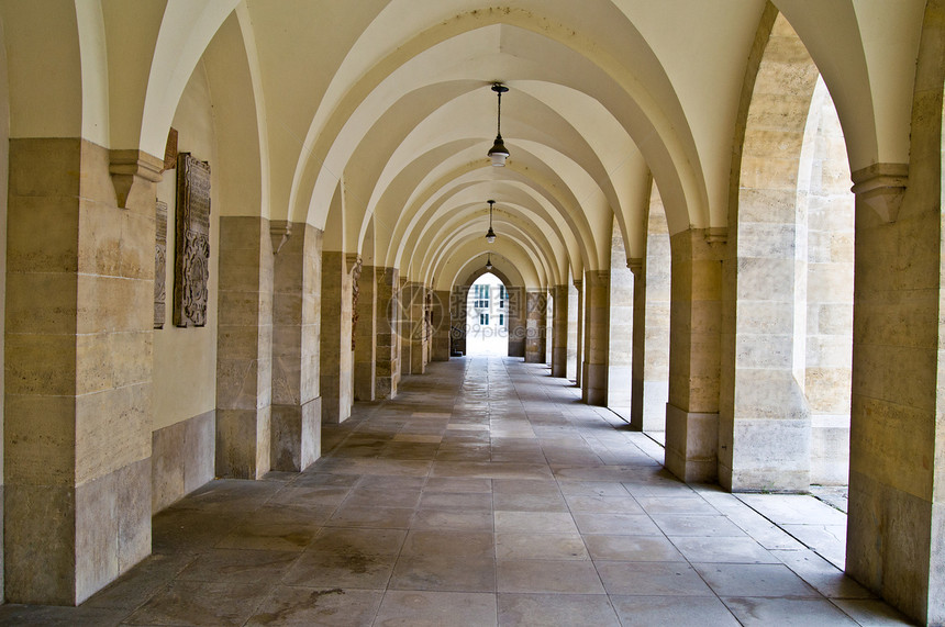 走廊旅行门厅通道建筑石头历史性柱廊图片