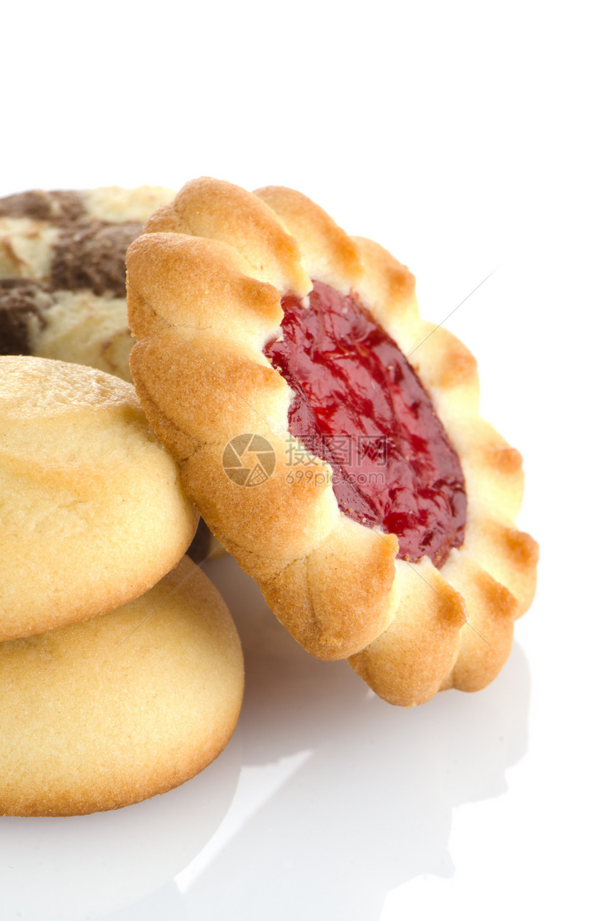 草莓饼干柠檬杏仁味道盘子食物茶点饼干小吃面包甜点图片