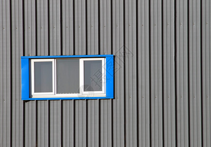 现代工业建设现代工业建筑仓库窗户建筑学工业工厂玻璃贮存设施金属蓝色背景图片