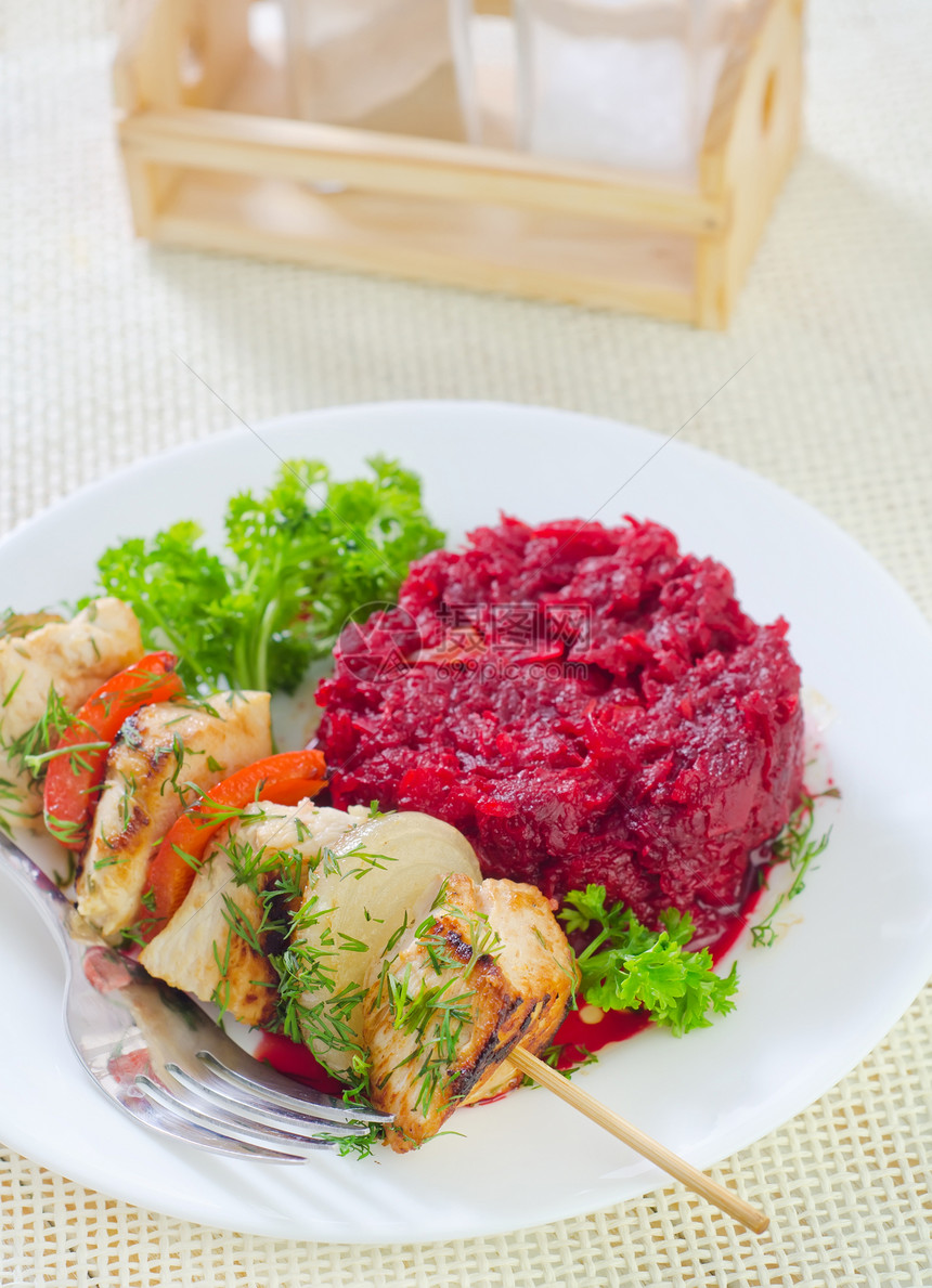 烧烤午餐餐饮农业沙拉派对草本植物蔬菜盘子服务商胡椒图片