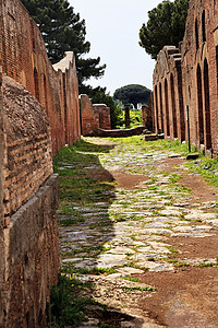 古罗马路遗址罗马 意大利高清图片