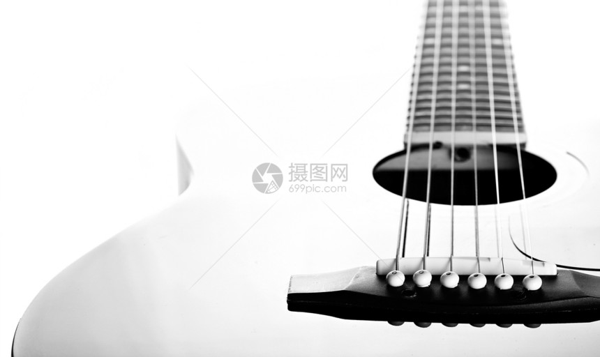 吉他上的弦 黑白图像艺术岩石民间乐器谐振旋律爱好音乐唱歌指板图片