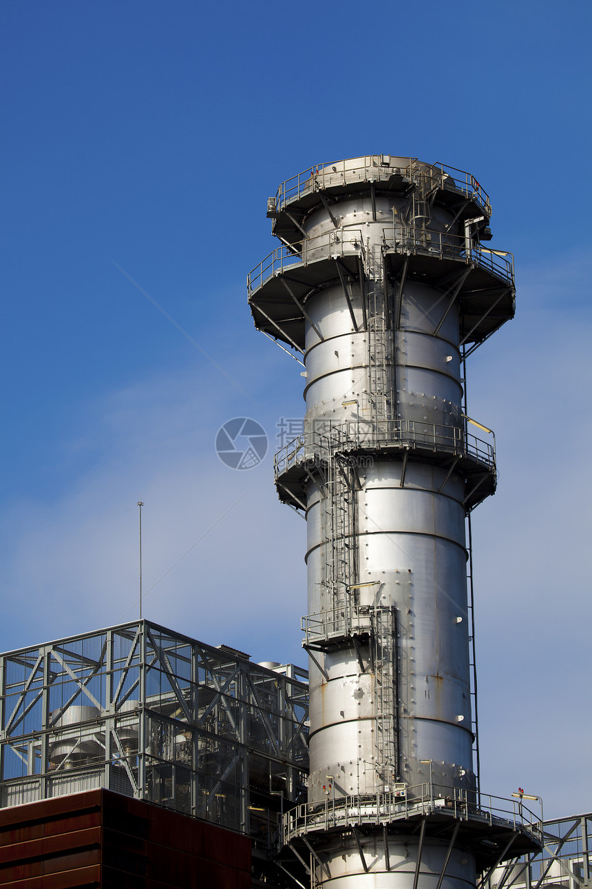 西班牙比兹卡亚阿莫尔比耶塔Booroa发电站金属城市工业工程建筑建筑学活力涡轮发电厂烟囱图片