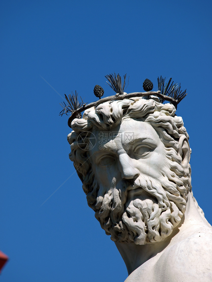 佛罗伦萨海王星雕塑双锥领主雕像广场艺术喷泉图片