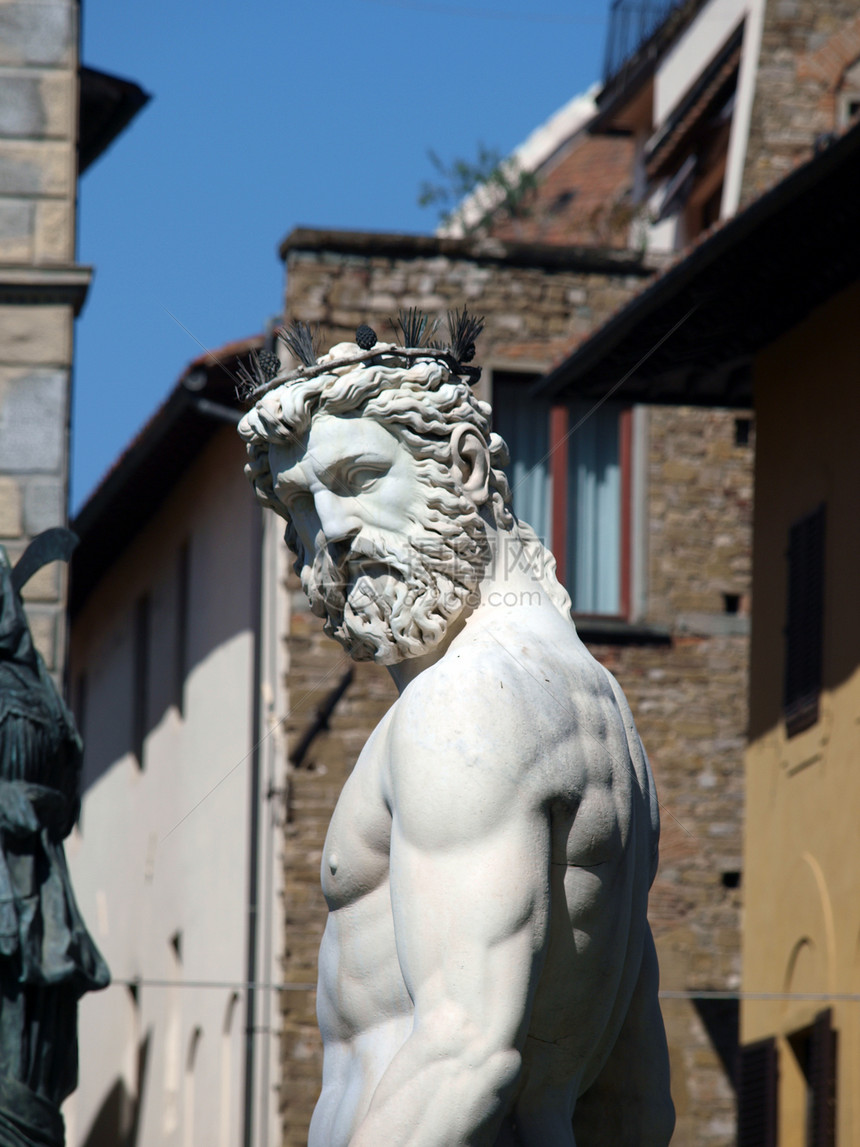 佛罗伦萨海王星双锥艺术领主广场雕像喷泉雕塑图片