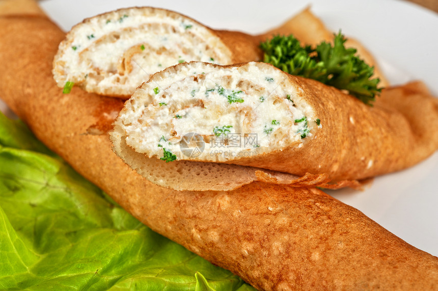 煎饼乳酪糕点菠菜食物吃饭宏观沙拉油炸自助餐树叶盘子图片