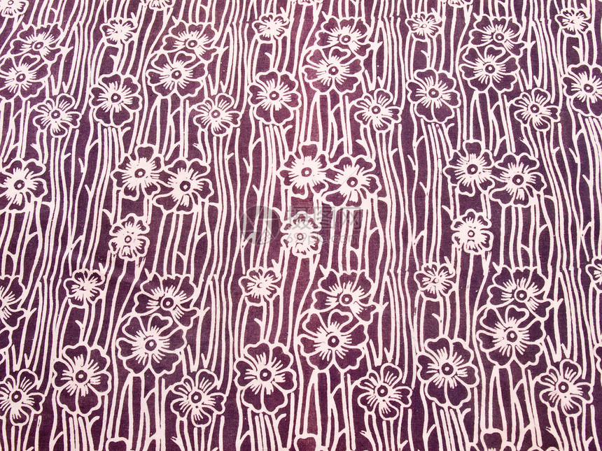 来自印度尼西亚日惹的背景白色蜡染漩涡插图艺术艺术品织物卡片棉布棕色图片