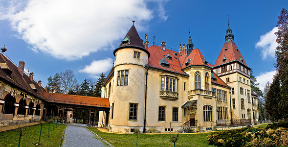 城堡全景 克罗地亚高清图片