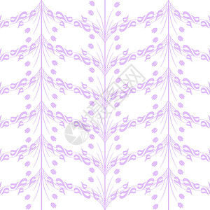 无缝花纹创造力墙纸绘画叶子紫色插图白色装饰条纹背景图片