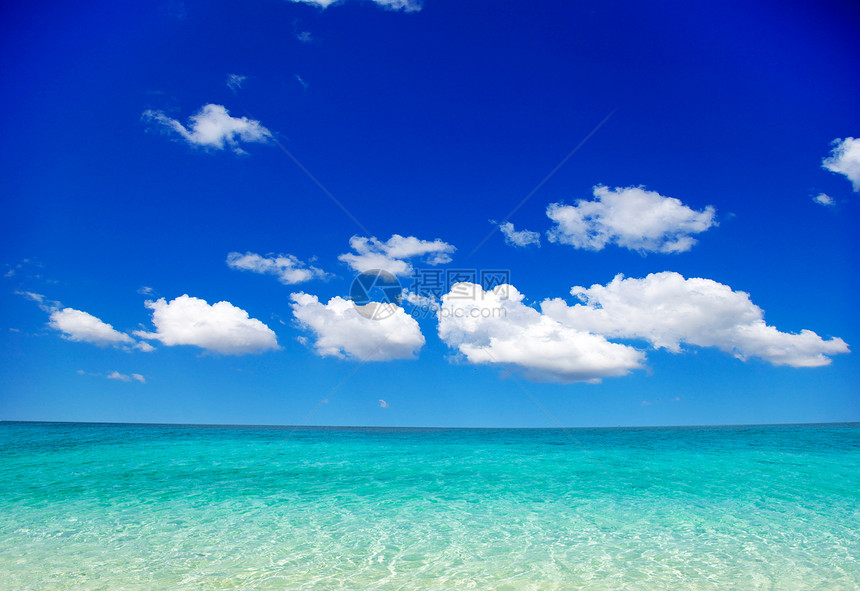 海 海天空海景支撑海岸放松晴天太阳热带冲浪假期图片
