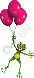 气球中的青蛙高清图片