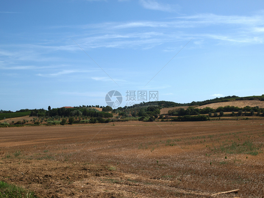 伏尔泰拉附近的托斯卡纳风景环境农场村庄国家牧场牧歌画报草原农田自由图片